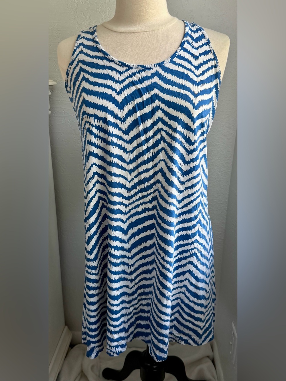 Lilly Pulitzer Navy and White Zigzag Maxi Dress